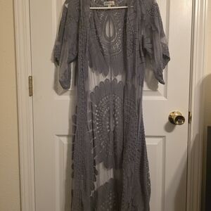 Rebellion Gray Lace Cardigan